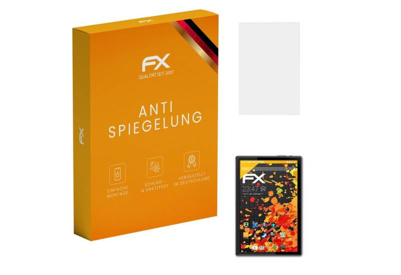 atFoliX Schutzfolie für Dragon Touch Notepad 102 Tablet, (2 Folien), Entspiegelnd und stoßdämpfend von atFoliX