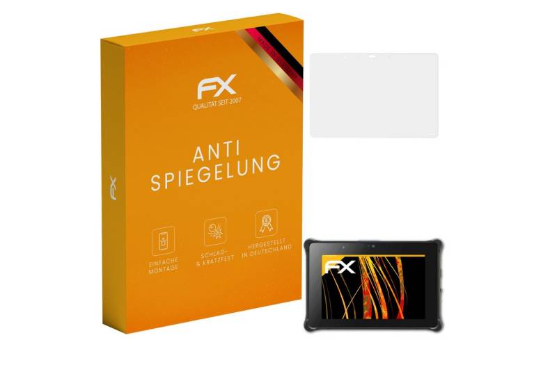 atFoliX Schutzfolie für Durabook R8 Tablet, (2 Folien), Entspiegelnd und stoßdämpfend von atFoliX