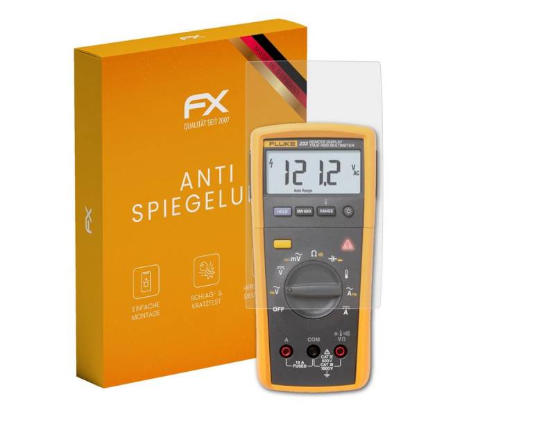 atFoliX Schutzfolie für Fluke 233, (2 Folien), Entspiegelnd und stoßdämpfend von atFoliX