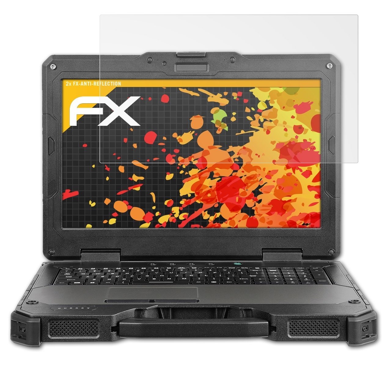 atFoliX Schutzfolie für Getac X600, (2 Folien), Entspiegelnd und stoßdämpfend von atFoliX