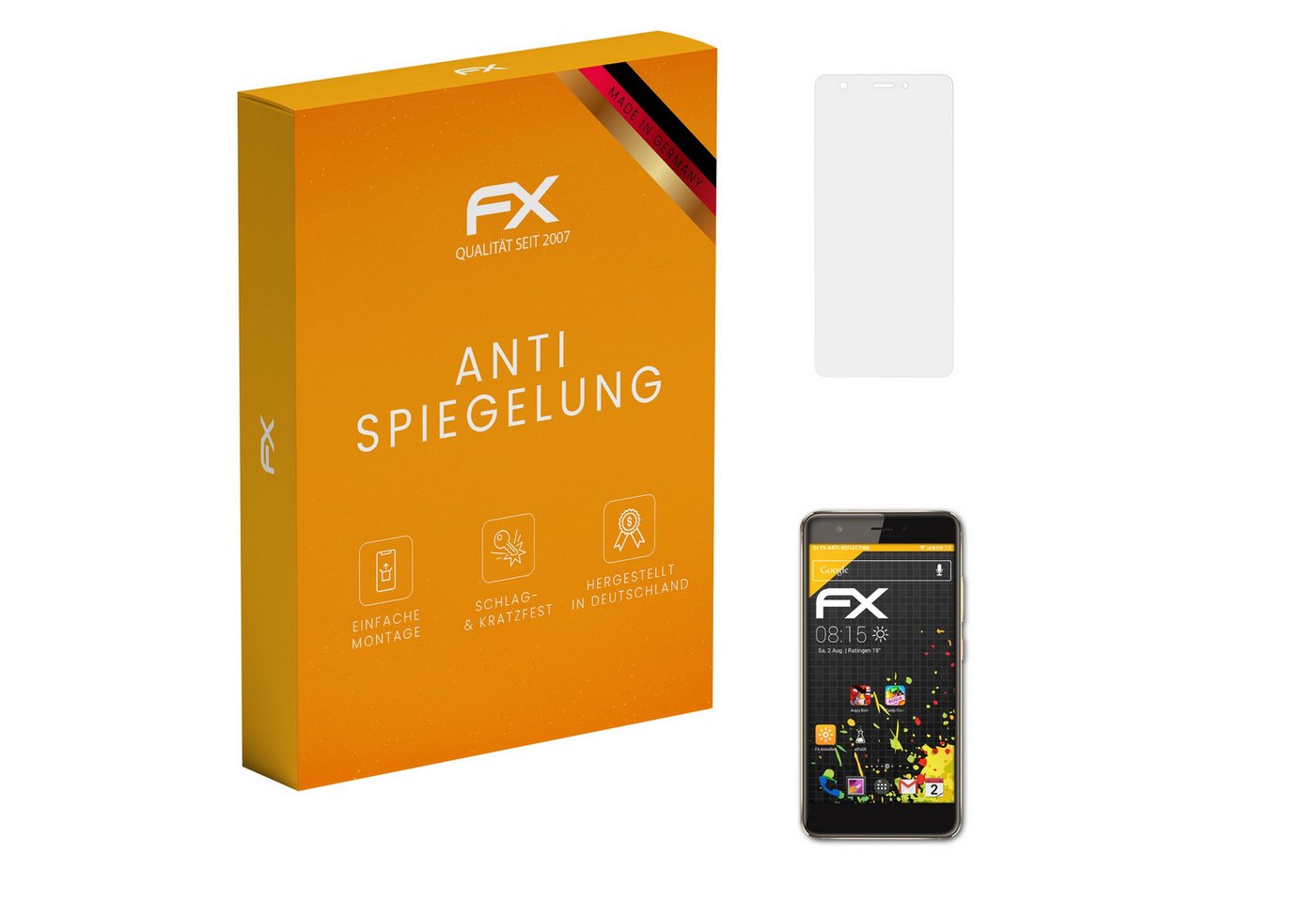 atFoliX Schutzfolie für Huawei Nova, (3 Folien), Entspiegelnd und stoßdämpfend von atFoliX