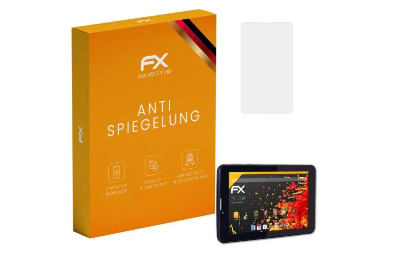 atFoliX Schutzfolie für JAY-tech Tablet-PC XTE7D, (2 Folien), Entspiegelnd und stoßdämpfend von atFoliX