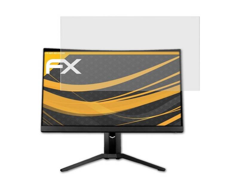 atFoliX Schutzfolie für MSI Optix MAG271CQR, Entspiegelnd und stoßdämpfend von atFoliX