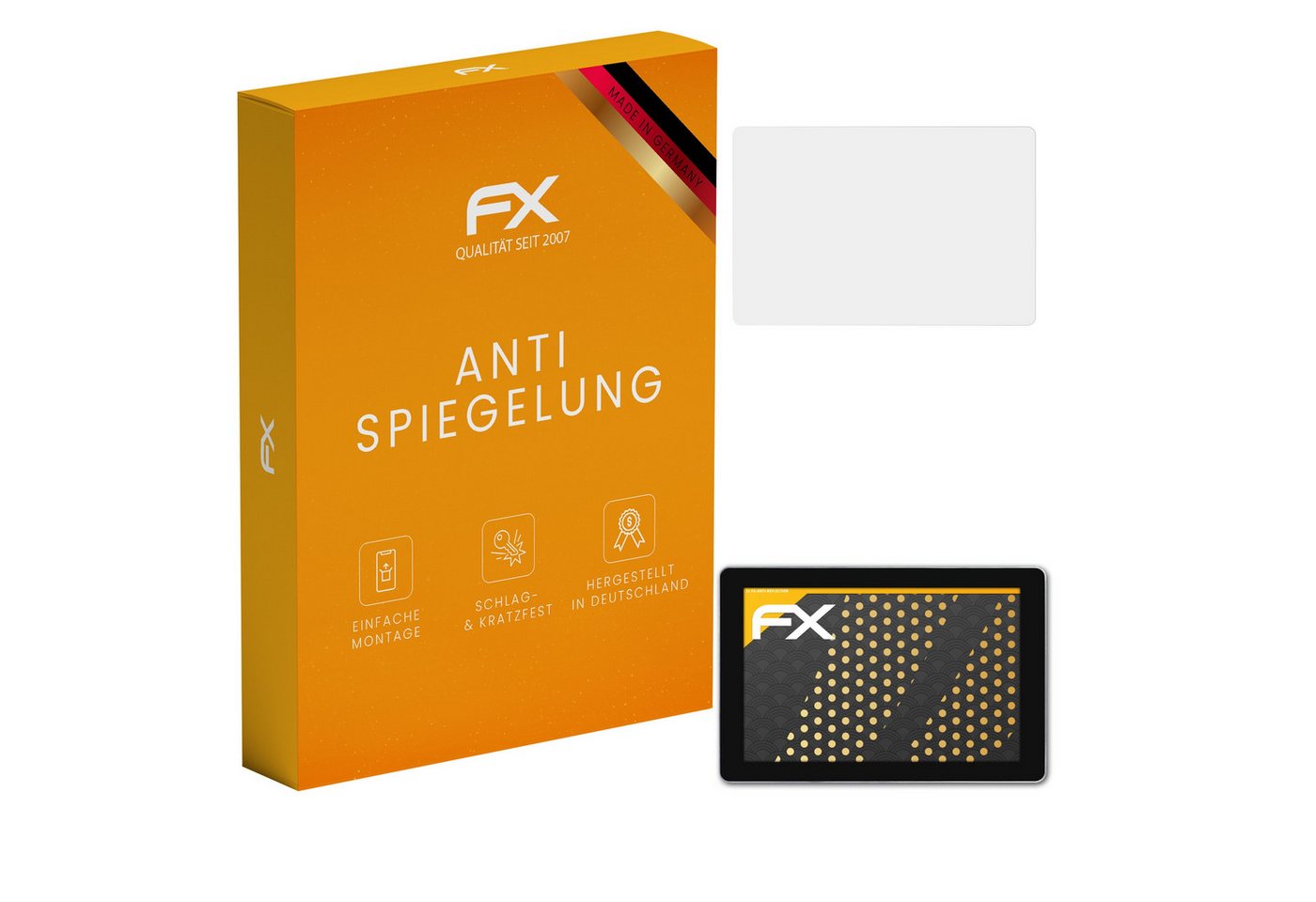 atFoliX Schutzfolie für Raspberry Pi RasPad 3, (2 Folien), Entspiegelnd und stoßdämpfend von atFoliX