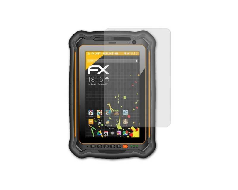 atFoliX Schutzfolie für RugGear RG930i, (2 Folien), Entspiegelnd und stoßdämpfend von atFoliX