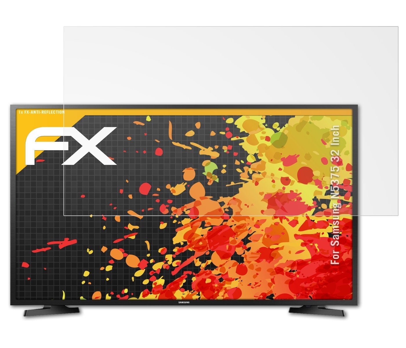 atFoliX Schutzfolie für Samsung N5375 32 Inch, Entspiegelnd und stoßdämpfend von atFoliX