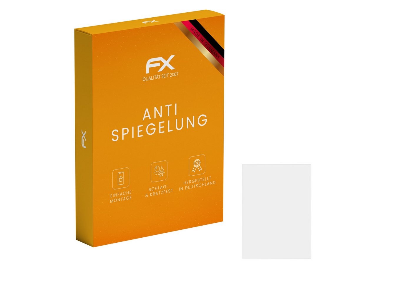 atFoliX Schutzfolie für Standard-Display 2,7 Zoll (55 x 40mm), (3 Folien), Entspiegelnd und stoßdämpfend von atFoliX