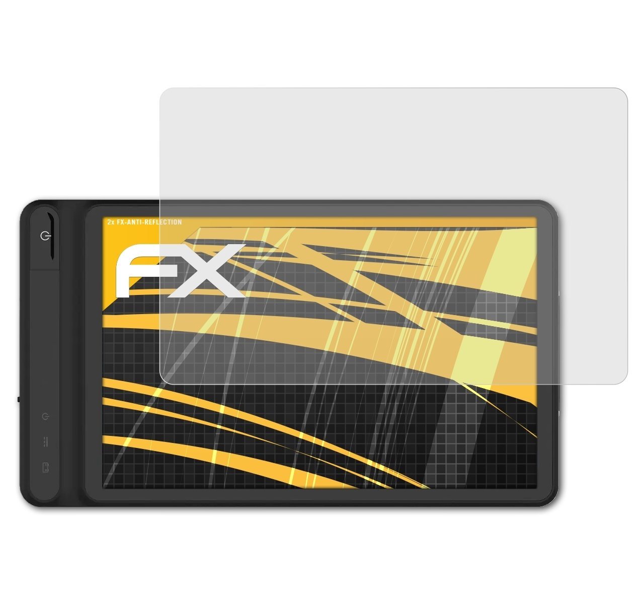 atFoliX Schutzfolie für Wellue ECG Tablet, (2 Folien), Entspiegelnd und stoßdämpfend von atFoliX