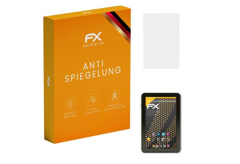 atFoliX Schutzfolie für Zeki Tablet 10 TBQC1063B, (2 Folien), Entspiegelnd und stoßdämpfend von atFoliX