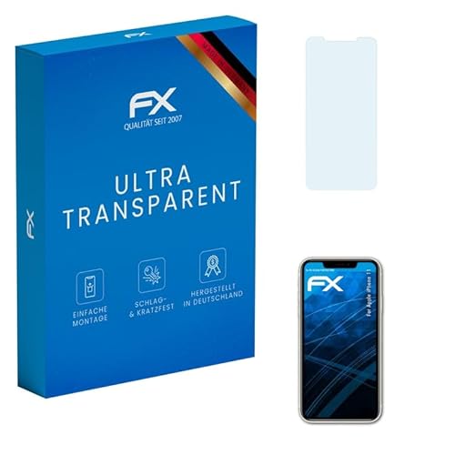 atFoliX Schutzfolie kompatibel mit Apple iPhone 11 Folie, ultraklare FX Displayschutzfolie (3X) von atFoliX