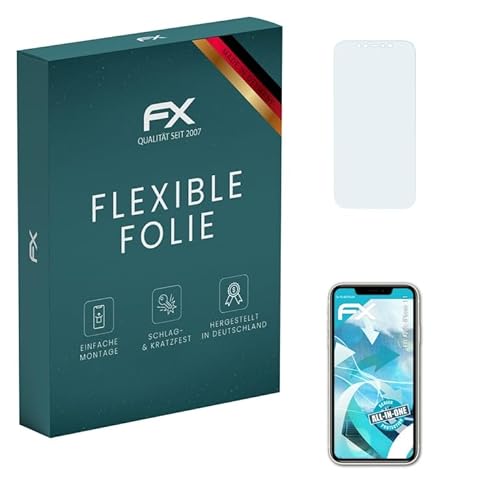 atFoliX Schutzfolie kompatibel mit Apple iPhone 11 Folie, ultraklare und flexible FX Displayschutzfolie (3X) von atFoliX