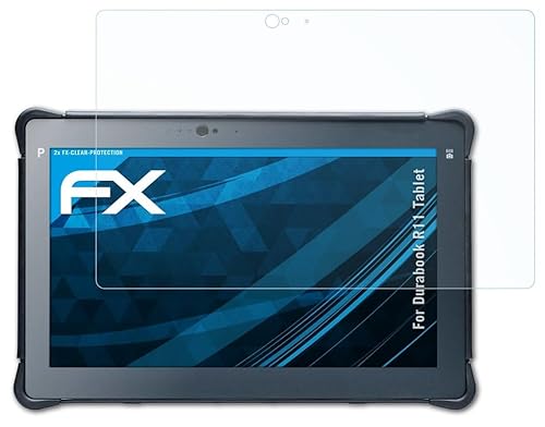 atFoliX Schutzfolie kompatibel mit Durabook R11 Tablet Folie, ultraklare FX Displayschutzfolie (2X) von atFoliX