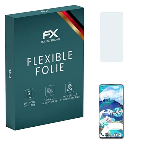 atFoliX Schutzfolie kompatibel mit Vivo X50 Pro Folie, ultraklare und flexible FX Displayschutzfolie (3X) von atFoliX