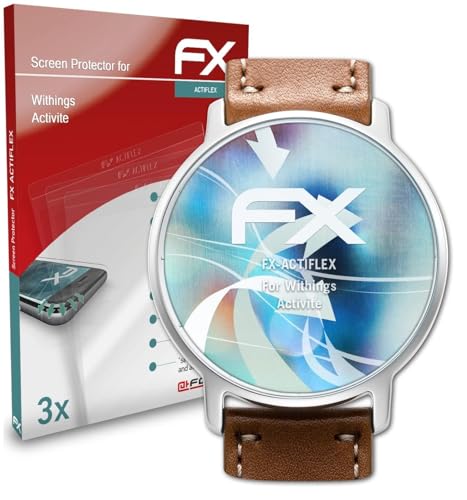 atFoliX Schutzfolie kompatibel mit Withings Activite Folie, ultraklare und flexible FX Displayschutzfolie (3X) von atFoliX