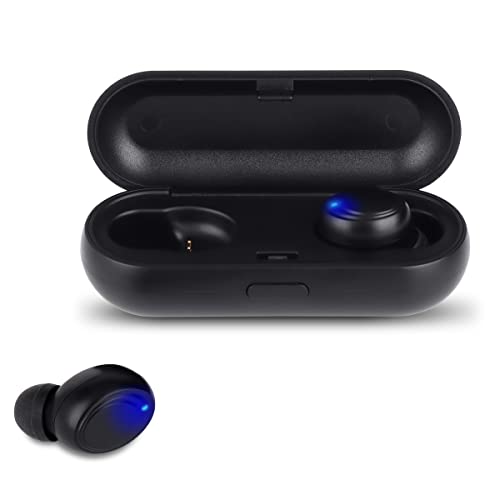 atune analoge kabellose Ohrhörer, Bluetooth 5.0 True kabelloser Kopfhörer mit Bass 3D Stereo Sound und USB Ladetasche, integriertes Mikrofon für iPhone / Android Telefone / Sport von atune analog