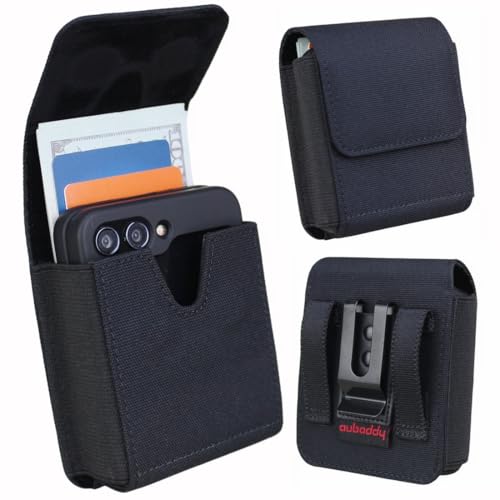 aubaddy Flip Phone Holster für Samsung Galaxy Z Flip 6/5/4/3 Handytasche Holster Gürteltasche Nylon Tasche mit Gürtelclip für Motorola Razr 2024/2023 Moto Razr+ Plus Ultra Case Kartenhalter Tasche aubaddy Flip Phone Holster für Samsung Galaxy Z Flip 6/5/4/3 Handytasche Holster Gürteltasche Nylon Tasche mit Gürtelclip für Motorola Razr 2024/2023 Moto Razr+ Plus Ultra Case Kartenhalter Tasche von aubaddy