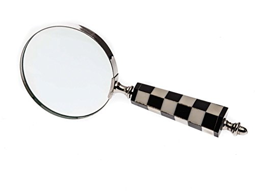 Lupe Leselupe Lesehilfe im antik Stil in Perlmutt Optik Larp Vergrößerungsglas von aubaho