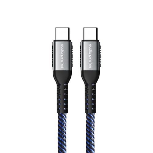 audio pirates USB C Kabel [1,0 METER] USB 2.0/QC3.0 Schnellladen,100W20V/5A,E-Mark Chipladekabel,480 Mbps, Nylon,Kompatibel: iPadPro/Air (2024),iPad Pro,iPhone 15,MacBook Pro/Air (M3) uvm. von audio pirates