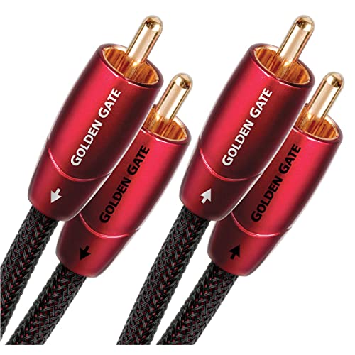 AudioQuest 2 m Golden Gate RCA Audiokabel 2 x RCA Schwarz - Audiokabel (2 x RCA, 2 x RCA, Kupfer, 2 m, schwarz) von audioquest