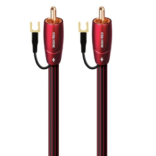 AudioQuest 8 m Irish Red Cinch-Audiokabel (RCA RCA, RCA, 8 m, Schwarz) von audioquest