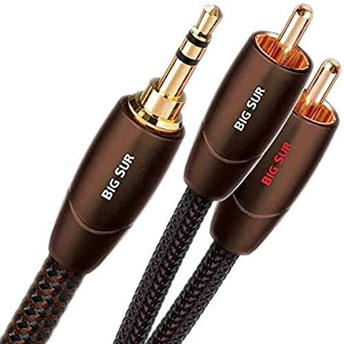 AudioQuest Big Sur 3,5 mm - 2 x Cinch-Kabel für Audio, Schwarz von audioquest