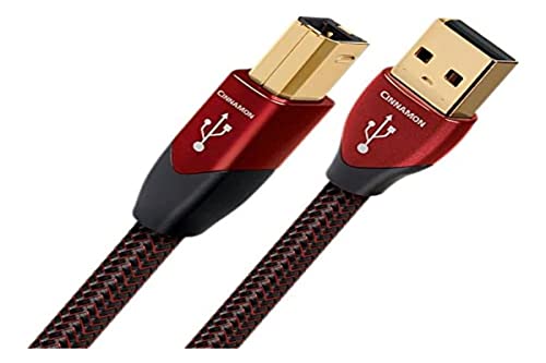 AudioQuest Cinnamon USB-Kabel, A-Stecker auf B-Stecker, schwarz (5 m, USB A, USB B, 2.0, Stecker/Stecker, schwarz) von audioquest
