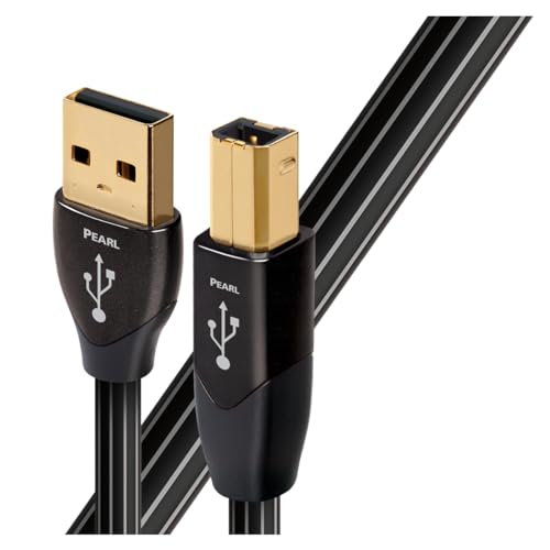 Audioquest 3m Pearl USB A-B 3m USB A USB B Stecker schwarzes USB Kabel - USB Kabel (3m, USB A, USB B, 2.0, Stecker/Stecker, Schwarz) von audioquest