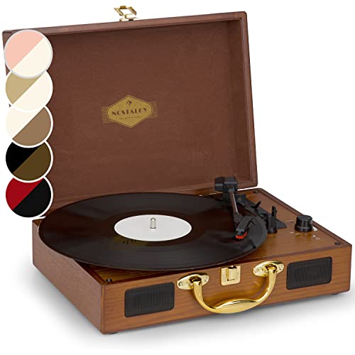 Auna Plattenspieler für Schallplatten, USB Plattenspieler mit Lautsprecher, Schallplattenspieler im Retro-Design, Audio Record Player, Moderner Vinyl Player, Leistungsstarker Plattenspieler Turntable Auna Plattenspieler für Schallplatten, USB Plattenspieler mit Lautsprecher, Schallplattenspieler im Retro-Design, Audio Record Player, Moderner Vinyl Player, Leistungsstarker Plattenspieler Turntable von auna