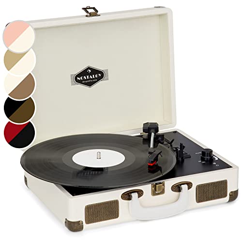 Auna Plattenspieler für Schallplatten, USB Plattenspieler mit Lautsprecher, Schallplattenspieler im Retro-Design, Audio Record Player, Moderner Vinyl Player, Leistungsstarker Plattenspieler Turntable Auna Plattenspieler für Schallplatten, USB Plattenspieler mit Lautsprecher, Schallplattenspieler im Retro-Design, Audio Record Player, Moderner Vinyl Player, Leistungsstarker Plattenspieler Turntable von auna