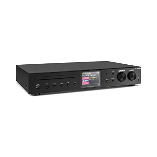 auna iTuner Internet Radio mit DAB+, HiFi Receiver, Internetradio mit CD Player, FM Radio, Digital HiFi Tuner, Stereo , WLAN, Spotify, UNDOK-App, USB, Farbdisplay, schwarz auna iTuner Internet Radio mit DAB+, HiFi Receiver, Internetradio mit CD Player, FM Radio, Digital HiFi Tuner, Stereo , WLAN, Spotify, UNDOK-App, USB, Farbdisplay, schwarz von auna