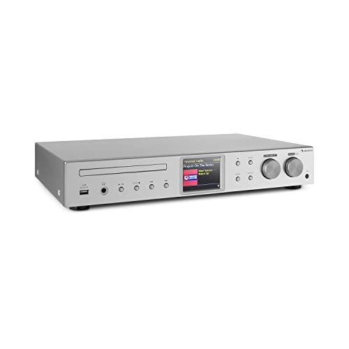 auna iTuner Receiver HiFi - Internet-Radio, FM Radio, DAB+ Receiver, Stereo Receiver, viele Anschlüsse, WiFi, Spotify, UNDOK-App, USB, TFT-Farbdisplay, Silber auna iTuner Receiver HiFi - Internet-Radio, FM Radio, DAB+ Receiver, Stereo Receiver, viele Anschlüsse, WiFi, Spotify, UNDOK-App, USB, TFT-Farbdisplay, Silber von auna
