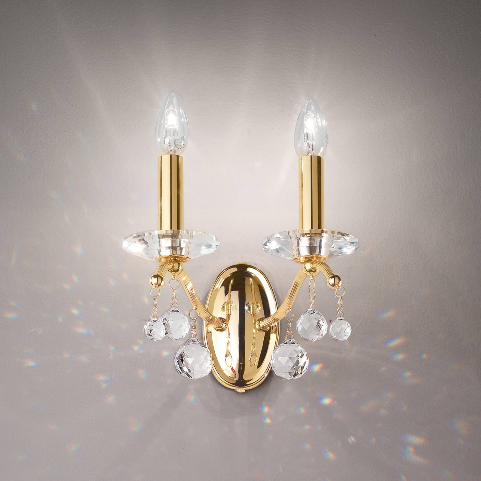 Austrolux Wandlampe Carmen II, Kristallglas, 24 K vergoldet Austrolux Wandlampe Carmen II, Kristallglas, 24 K vergoldet von austrolux