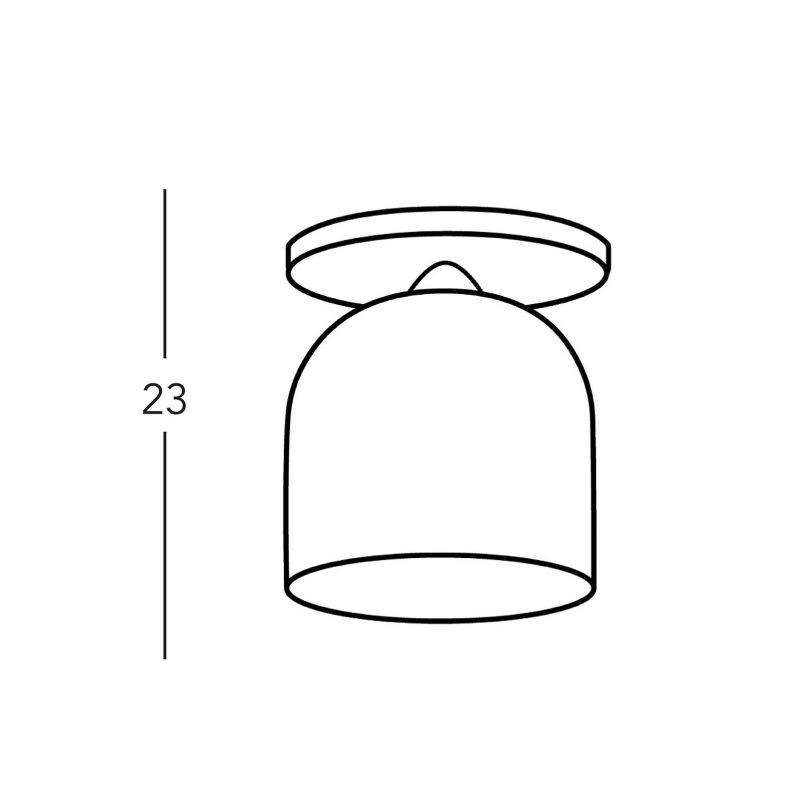 KOLARZ Deckenlampe Chalet, Ø 19 cm, weiß/braun, Glas/Holz KOLARZ Deckenlampe Chalet, Ø 19 cm, weiß/braun, Glas/Holz von austrolux