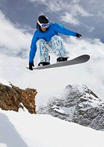 3D Postkarte Snowboardfahren von authentic CARD