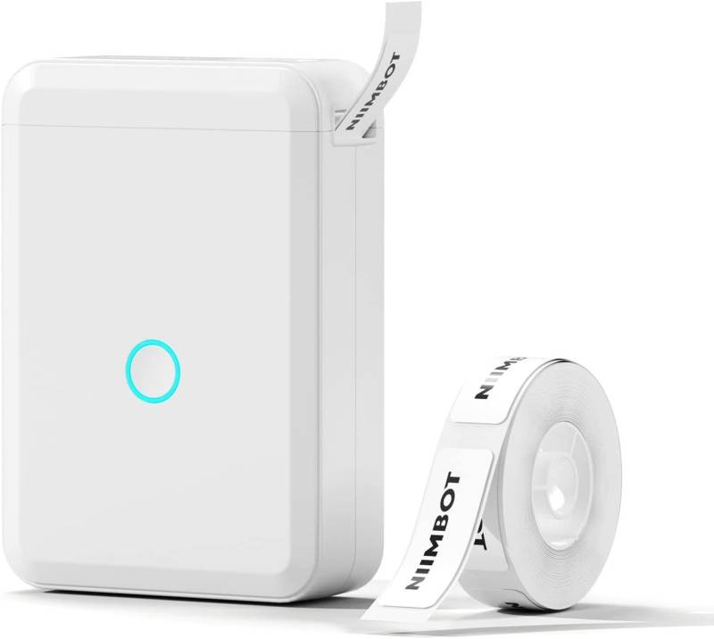 autolock Mini Bluetooth Beschriftungsgerät,Thermo Etikettiergerät Etikettendrucker, (Wireless Label Maker mit Druckrolle für iOS & Android) von autolock