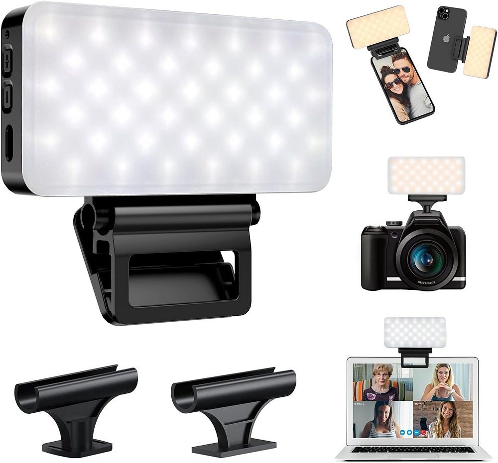 autolock Ringlicht Selfie Licht mit Clip,Kamera Licht dimmbare 2500-6500K,Mini licht von autolock
