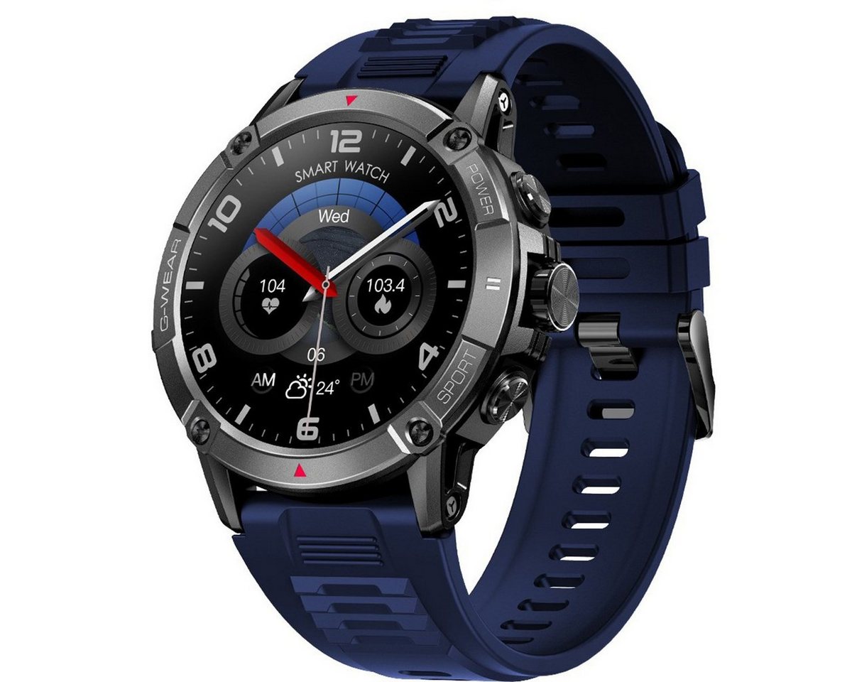 autolock Smartwatch Sportuhr mit Telefonfunktion 1,52 Touchscreen Smartwatch, IP68 Wasserdicht Smart Watch mit Blutdruckmessung Schlafmonitor" von autolock