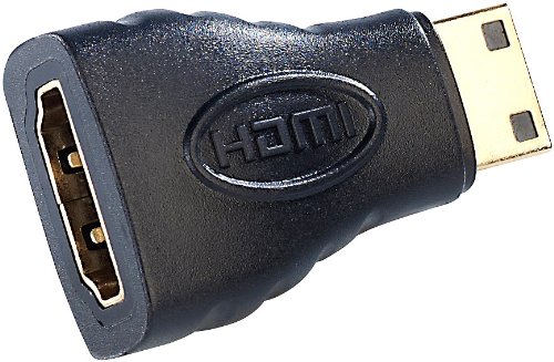 auvisio Adapter für HDMI-Kabel: HDMI-Adapter HDMI-Buchse (Typ A) auf Mini-HDMI-Stecker (Typ C) (Konverter) von auvisio