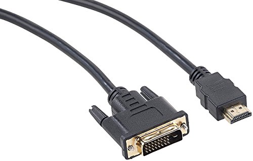 auvisio DVI Adapter: Adapterkabel HDMI auf DVI-D Dual-Link, schwarz, 5 m (HDMI Kabel, Adapter HDMI, Audio Konverter) von auvisio