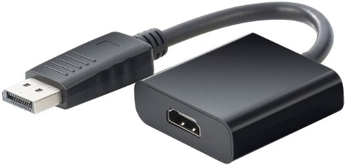 auvisio Display Port HDMI: Adapter DisplayPort-Stecker auf HDMI-Buchse (Display Port Adapter, Adapter Display Port HDMI, Projektor) von auvisio
