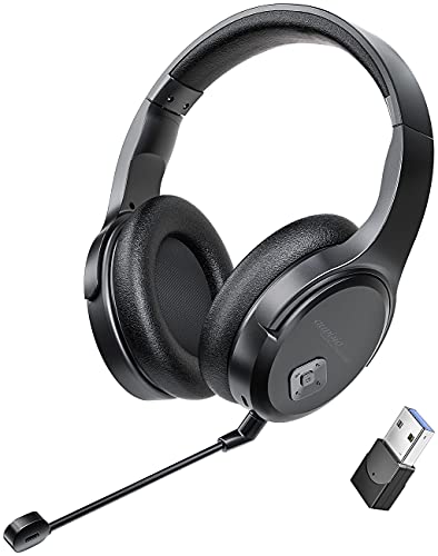auvisio Gaming Headset: Digitales Funk-Headset mit abnehmbarem Mikrofon, 8 Std. Laufzeit, USB (USB Kopfhörer, Over Ear Headset, Funkmikrofon) von auvisio