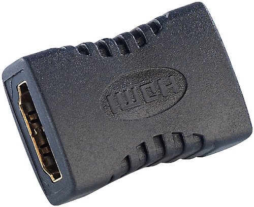 auvisio HDMI Verlängerung: Kupplung für HDMI-Kabel, 2X HDMI-Buchse, vergoldet (HDMI Adapter Kupplung, Qualitätsverlust, Verlängerungskabel) von auvisio