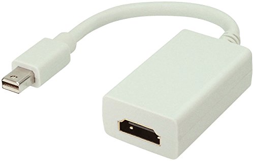 auvisio HDMI-Wandler: Adapter Mini-DisplayPort-Stecker auf HDMI-Buchse (Mini-DisplayPort-auf-HDMI-Kabel, Mini-DP-Adapter, Display Port) von auvisio