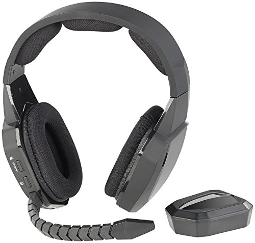 auvisio Kabelloses Headset: Digitales Gaming-Funk-Headset mit TOSLINK & 12-Stunden-Akku, 2,4 GHz (PS4 Headset, Funkkopfhöhrer, optisches Kabel) von auvisio