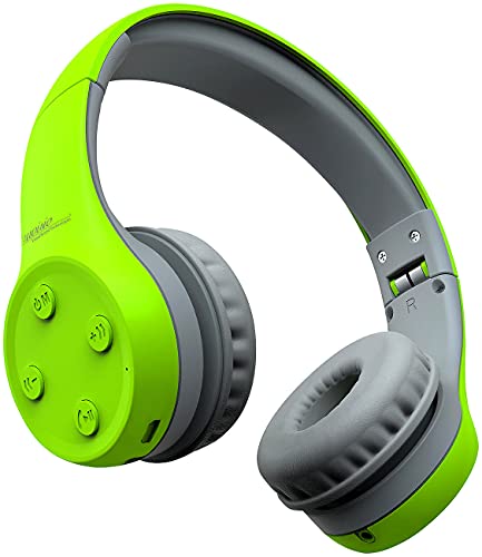 auvisio Kinder Kopfhörer: Over-Ear-Stereo-Headset für Kinder, Lautstärke-Begrenzung, Bluetooth 5 (Headphone, Faltbare Kopfhörer, Freisprecheinrichtung) von auvisio