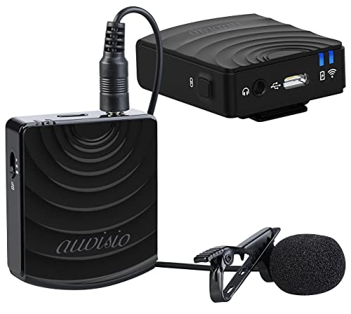 auvisio Lavalier: Digital Funkmikrofon & -Empfänger-Set, Klinke 2,4GHz, Reichweite 25m (Funkmikro, Mikrofone, Handy Verstärker) von auvisio