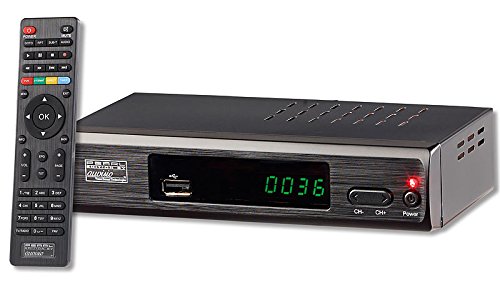 auvisio Mini DVB T2 Receiver: DVB-T2-Receiver mit H.265/HEVC für Full-HD-TV, HDMI & SCART, LAN, USB (DVB-T2 Receiver Mini HDMI, DVBT2 Receiver, DVBT Empfänger) von auvisio