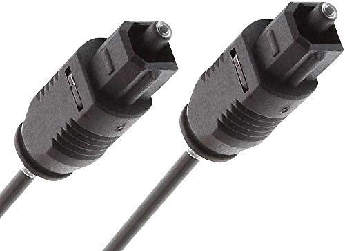 auvisio Optical Kabel: Optisches Audio-Kabel Toslink Stecker-Stecker 1m (Lichtleiterkabel, Optical Audio Kabel, Lichtwellenleiter) von auvisio