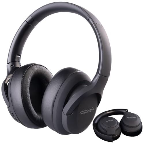 auvisio Headset: Faltbarer Reise Over-Ear-Kopfhörer mit Akku, ANC, BT 5.3 & Mikro (Reisekopfhörer, Wireless-Headset-Kopfhörer) von auvisio