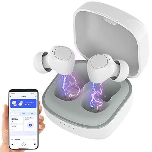 auvisio iPhone Kopfhörer: In-Ear-Stereo-Headset, Bluetooth 5, Ladebox, 18 Std. Spielzeit, App (InEar, Bluetooth) von auvisio